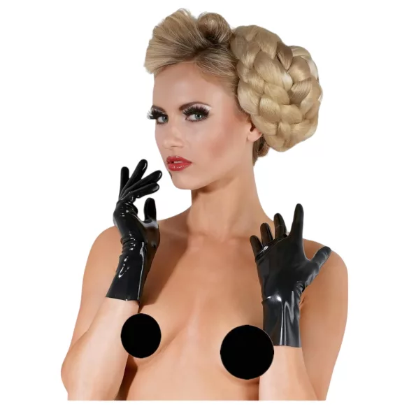 LATEX - gants courts unisexes - noir - M