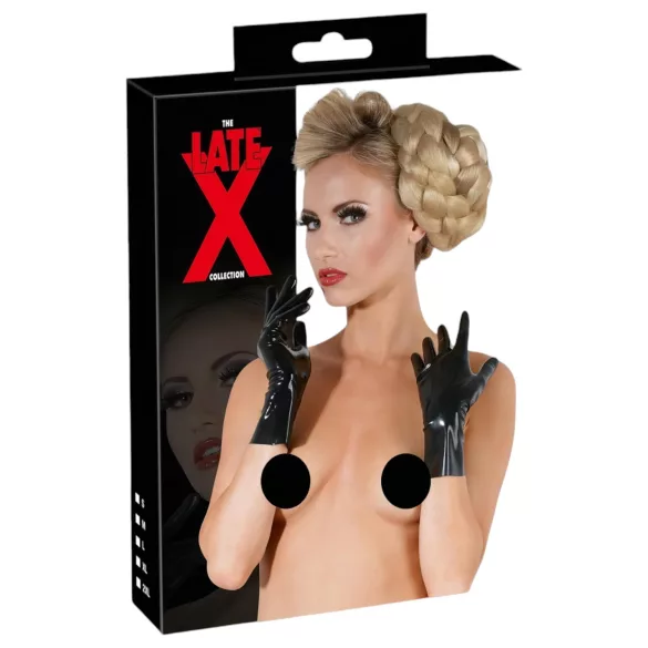LATEX - gants courts unisexes - noir - M