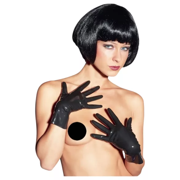 LATEX - gants courts unisexes - noir - L
