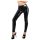 Leggings en latex à fermeture éclair (noir) - L