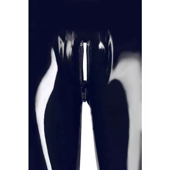 LATEX - legging zippé - noir - XL