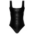 LATEX - body latex zippé (noir)