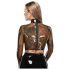 LATEX - Haut en latex transparent (transparent-noir) - S-L