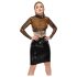 LATEX - Haut en latex transparent (transparent-noir) - S-L