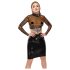 LATEX - Haut en latex transparent (translucide-noir)