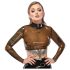 LATEX - Haut en latex transparent (transparent-noir) - S-L