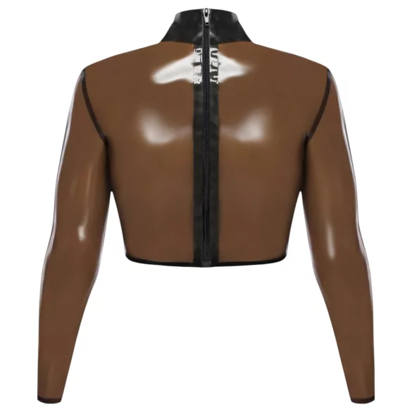 LATEX - haut latex transparent - noir