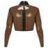 LATEX - Haut en latex transparent (transparent-noir) - S-L