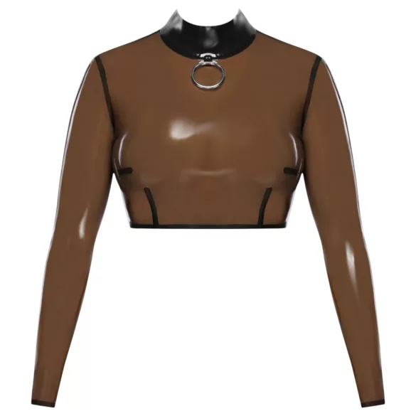 LATEX - haut latex transparent - noir - M