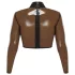 LATEX - haut latex transparent - noir - L