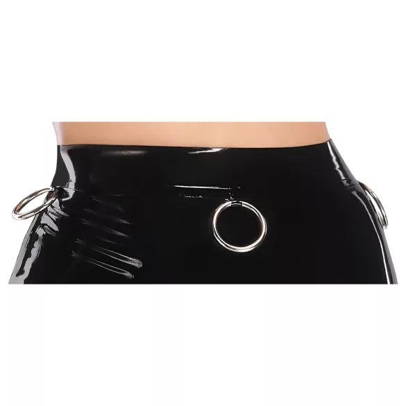 LATEX - jupe midi en latex (noire)