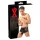 LATEX - boxer homme avec gaine pénis - latex noir
