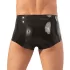 LATEX - boxer homme avec gaine pénis - latex noir