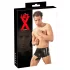 LATEX - boxer homme avec gaine pénis - latex noir - L/XL