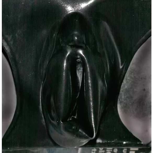 LATEX - culotte femme avec préservatif intégré - noir