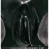 LATEX - culotte femme avec préservatif intégré - noir - L