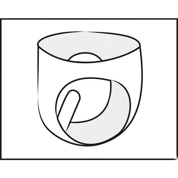 LATEX - slip homme avec plug anal conique intégré - noir