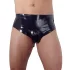 LATEX - slip homme avec plug anal conique intégré - noir - M