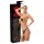 LATEX - culotte à deux godemichés intégrés - noir (S-L)