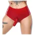 LATEX - Culotte rouge avec dildo réaliste