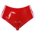 LATEX - Culotte rouge avec dildo réaliste