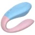 Mrow 03 - vibromasseur duo rechargeable étanche - silicone bleu rose