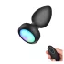 Mrow - plug anal vibrant télécommandé lumineux - silicone noir