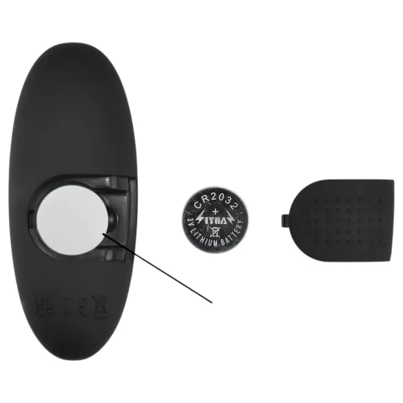 Mrow - plug anal vibrant télécommandé lumineux - silicone noir