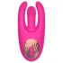Mrow - stimulateur clitoridien vibrant 3 branches rechargeable - rose