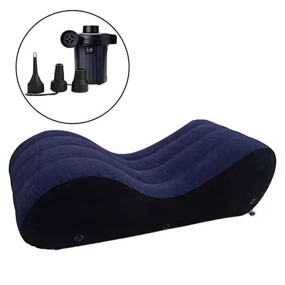 Magic Pillow - canapé sex gonflable - grande taille - bleu