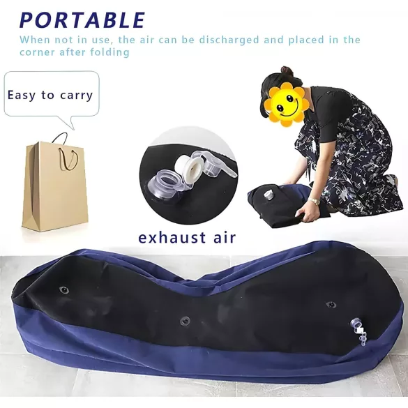 Magic Pillow - canapé sex gonflable - grande taille - bleu