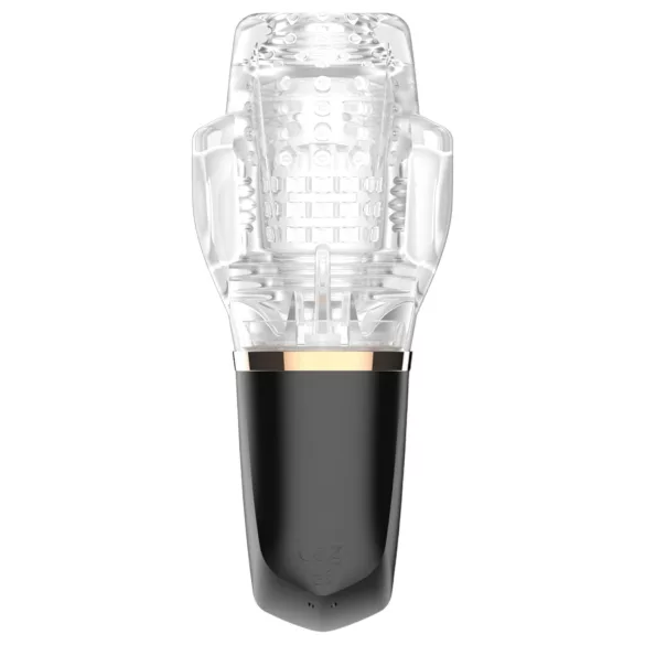 Funny Me Rocket Cup - masturbateur suceur vibrant - transparent/noir