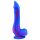 Inkipus - gode avec testicules en silicone - 18 cm - bleu rose