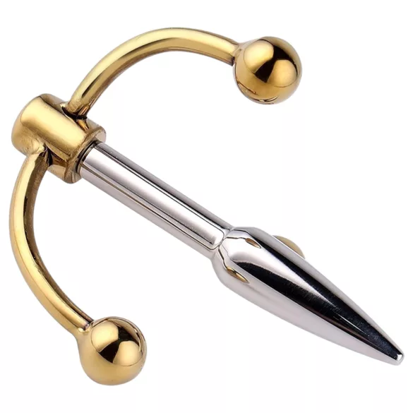 Urethralplay - dilatateur urétral en métal ancré - 4,5 cm argenté