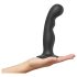 Strap-on-me - Dildo courbé ventouse - noir - taille L