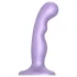 Strap-on-me - gode ceinture réaliste courbé ventouse - silicone violet S