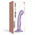 Strap-on-me - gode ceinture réaliste courbé ventouse - silicone violet S