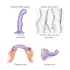 Strap-on-me - gode ceinture réaliste courbé ventouse - silicone violet S