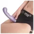 Strap-on-me - gode ceinture réaliste courbé ventouse - silicone violet S