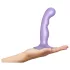 Strap-on-me - gode ceinture réaliste courbé ventouse - silicone violet S