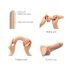 Strap-on-me S - double couche, ventouse gode (nature)