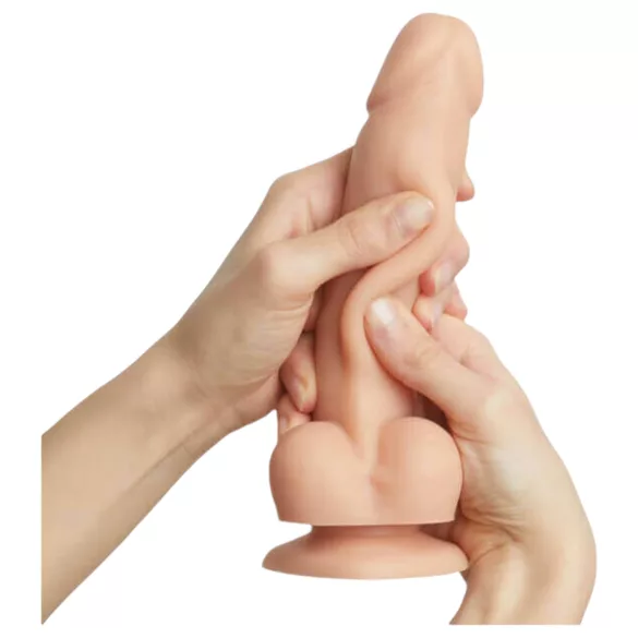 Strap-on-me - gode ceinture double densité ventouse - silicone chair