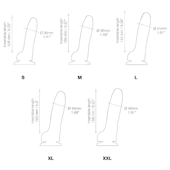Strap-on-me - gode ceinture double densité ventouse - silicone chair
