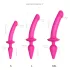Strap-on-me Switch Semi-Realistic XXL - gode 2-en-1 (rose)