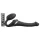 Strap-on-me - vibromasseur strap-on à ondes d’air - silicone noir