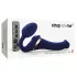 Strap-on-me S - vibromasseur à vagues d’air à harnais - (bleu)