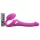 Strap-on-me - petit vibromasseur à vagues d’air strap-on - silicone rose