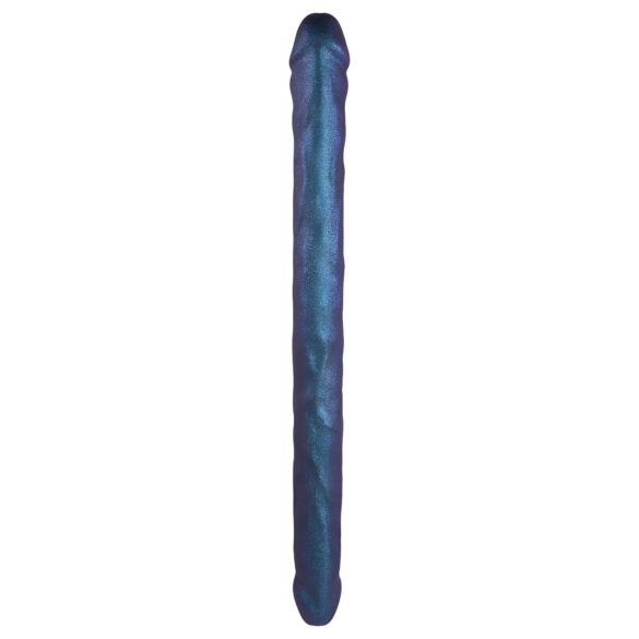 Strap-on-me - double gode - silicone métal bleu