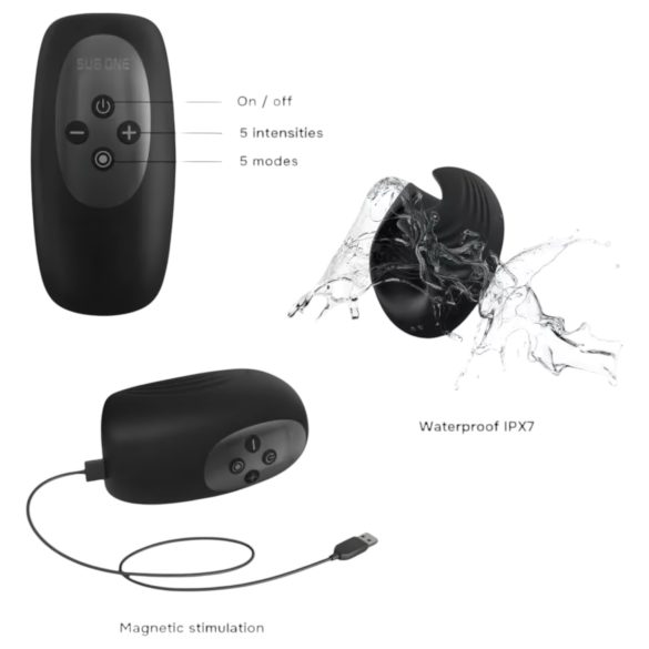 ManWan Sub.One - masturbateur rechargeable (noir)