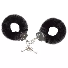 Love to Love - menottes peluche - noir